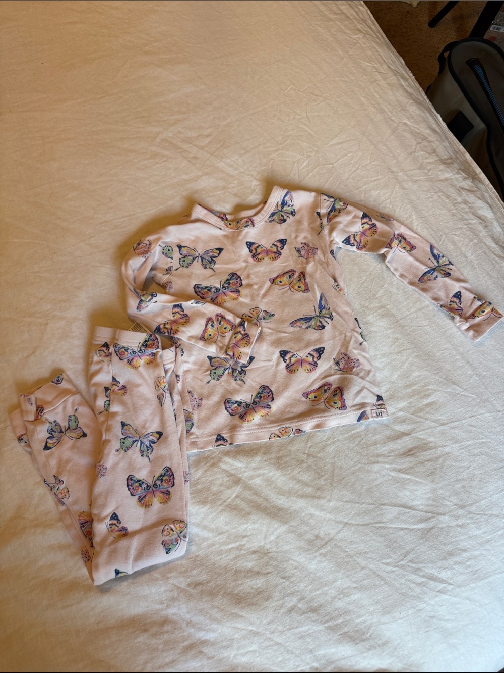 Gap organic cotton Pink Butterfly Pajama Set